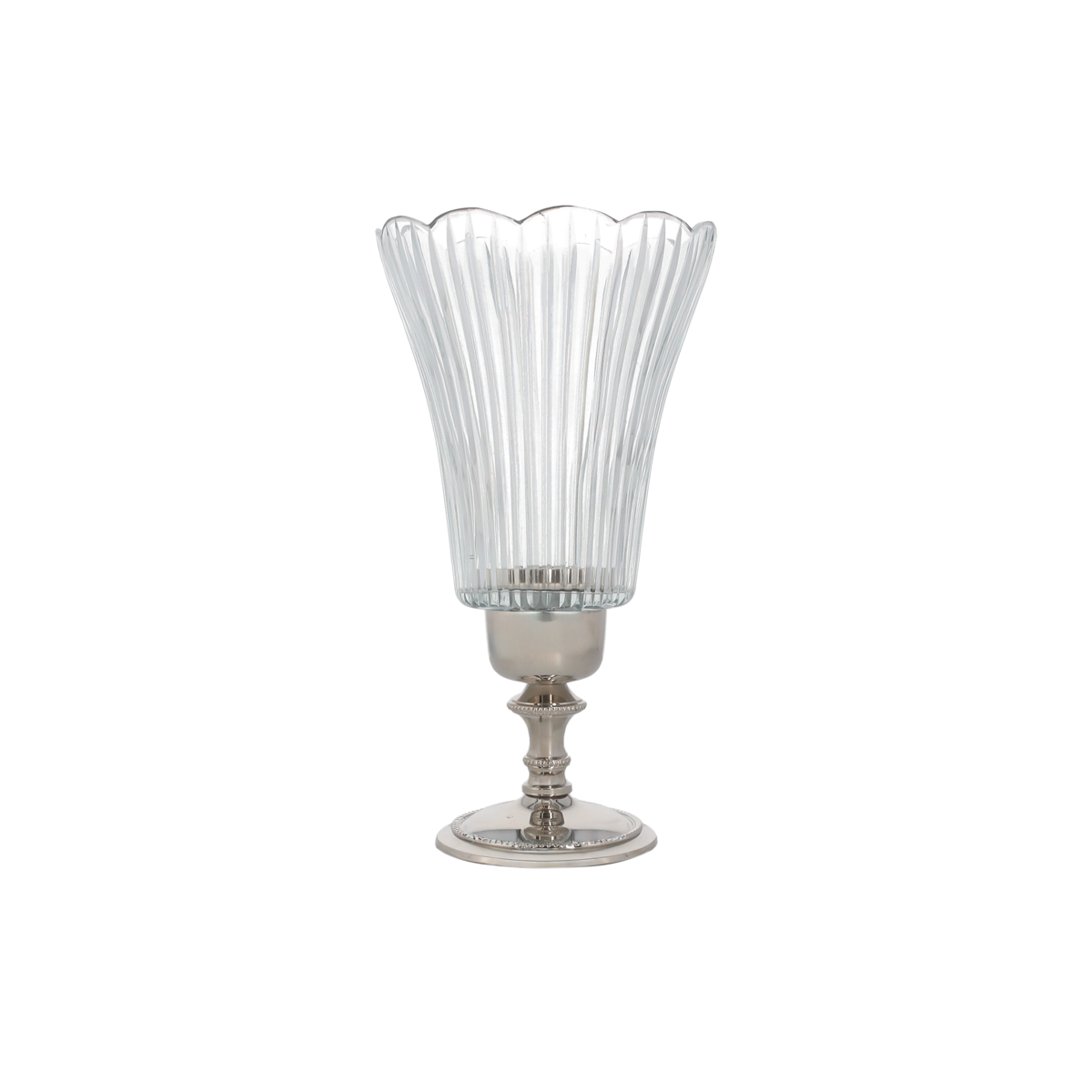 Crystal candle holder cup h 26x14 cm