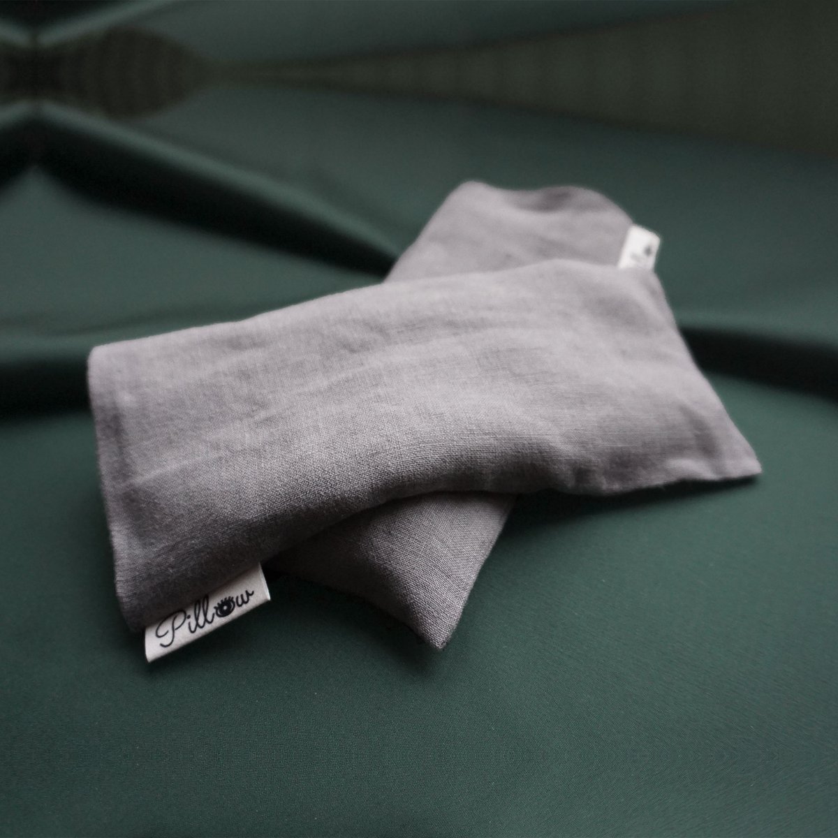 Cojín para ojos aromaterapia gris suave