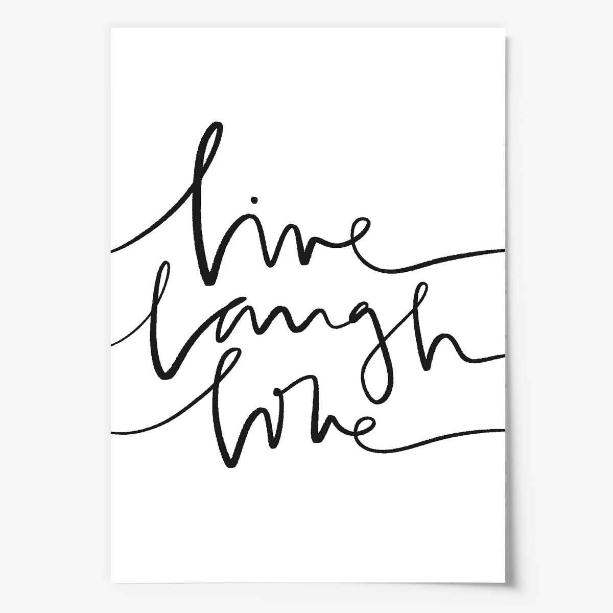 Poster: Live Laugh Love