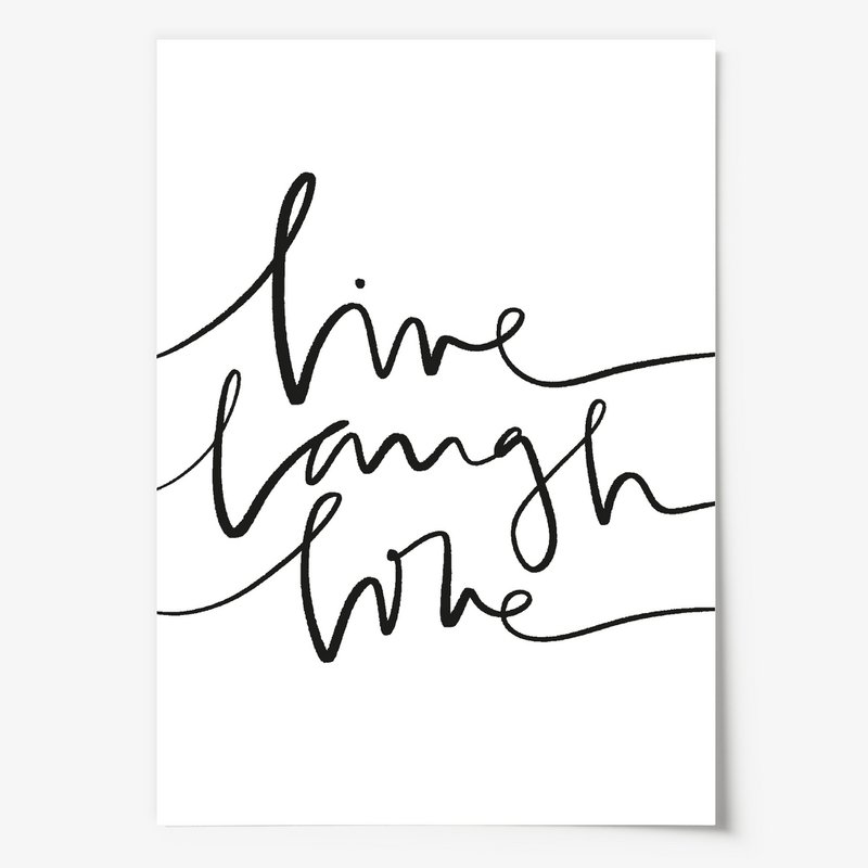 Poster: Live Laugh Love