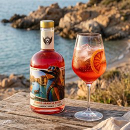 Volante Aperivo Arancia Rossa 0.0% – Non-Alcoholic Aperitivo-Style Spirit  – for Spritz – 700 ml