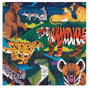 Puzzel - Landroofdieren Glow In The Dark