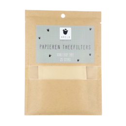 Filtros de té de papel - 25 piezas en una bolsa