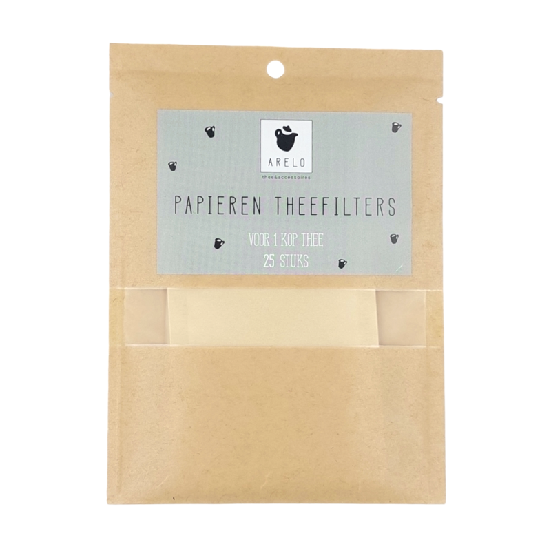 Filtros de té de papel - 25 piezas en una bolsa
