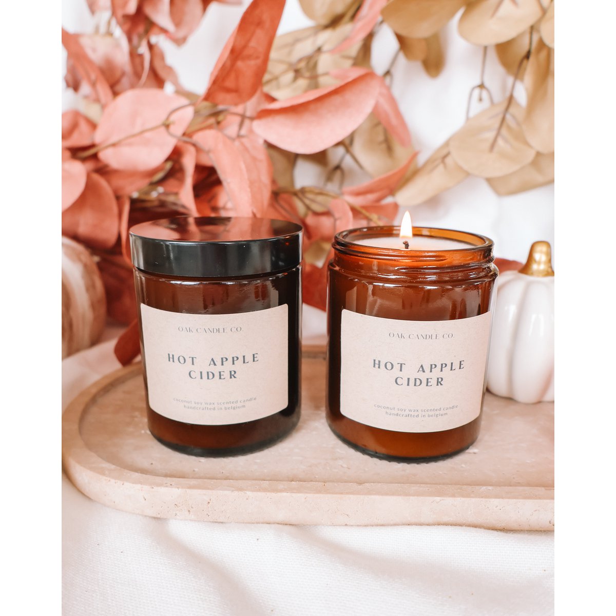 Hot Apple Cider Amber Jar Candle