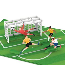 Biglietto pop-up per il calcio