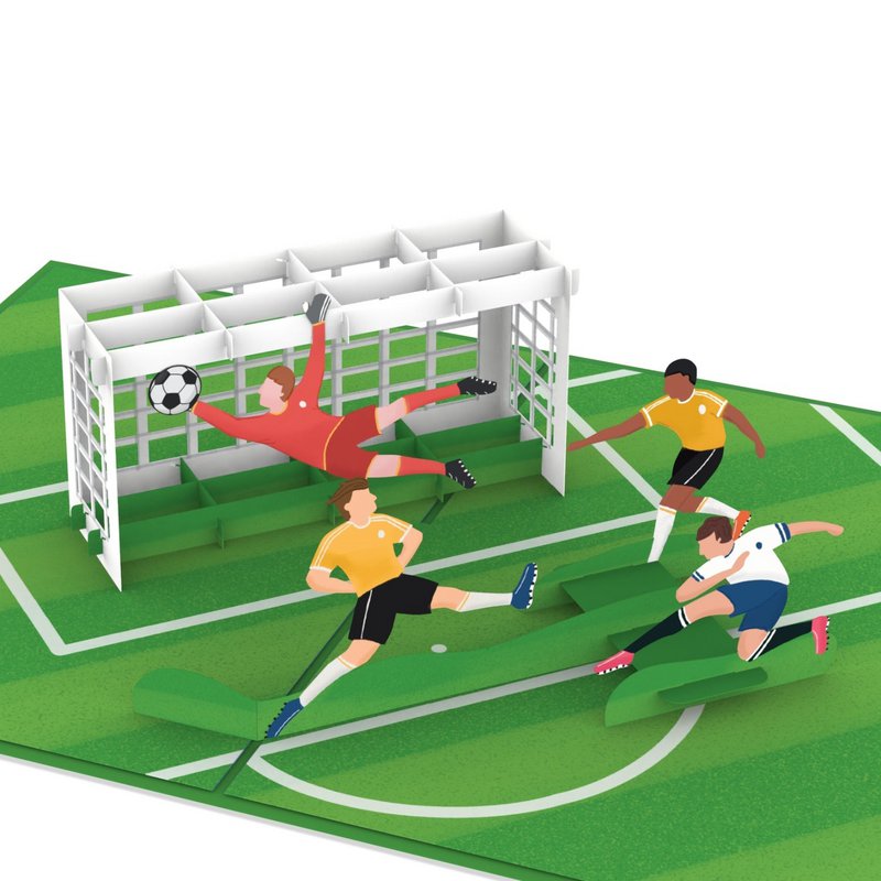 Biglietto pop-up per il calcio