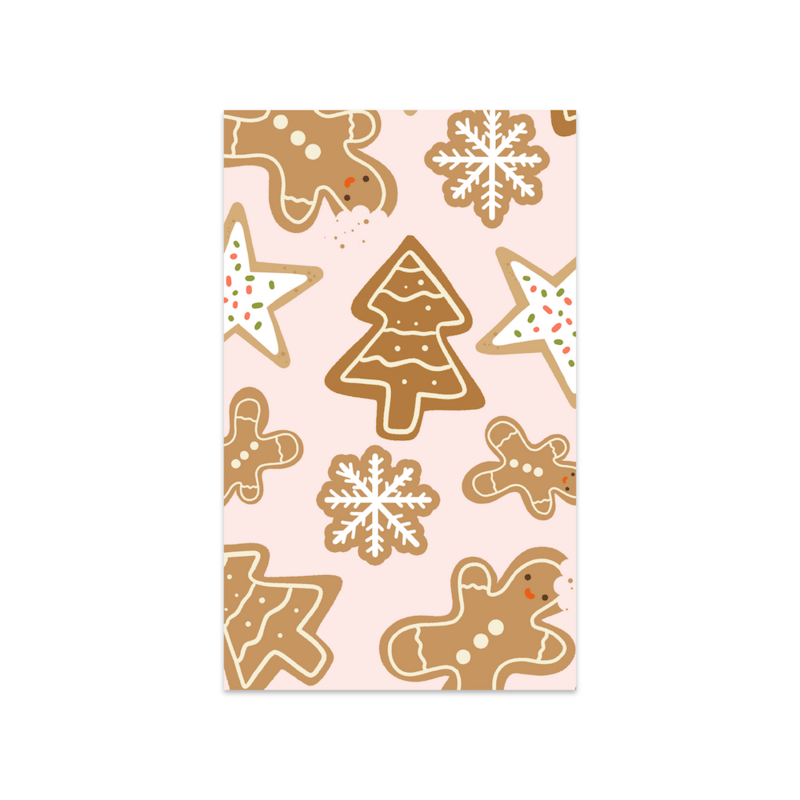 Mini card Christmas cookies