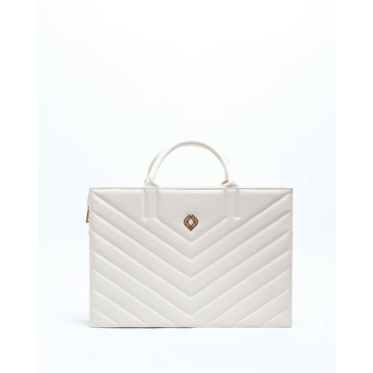 Business Bag Muse Apple Leather Off White