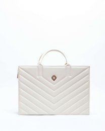 Business Bag Muse Apple Leather Off White