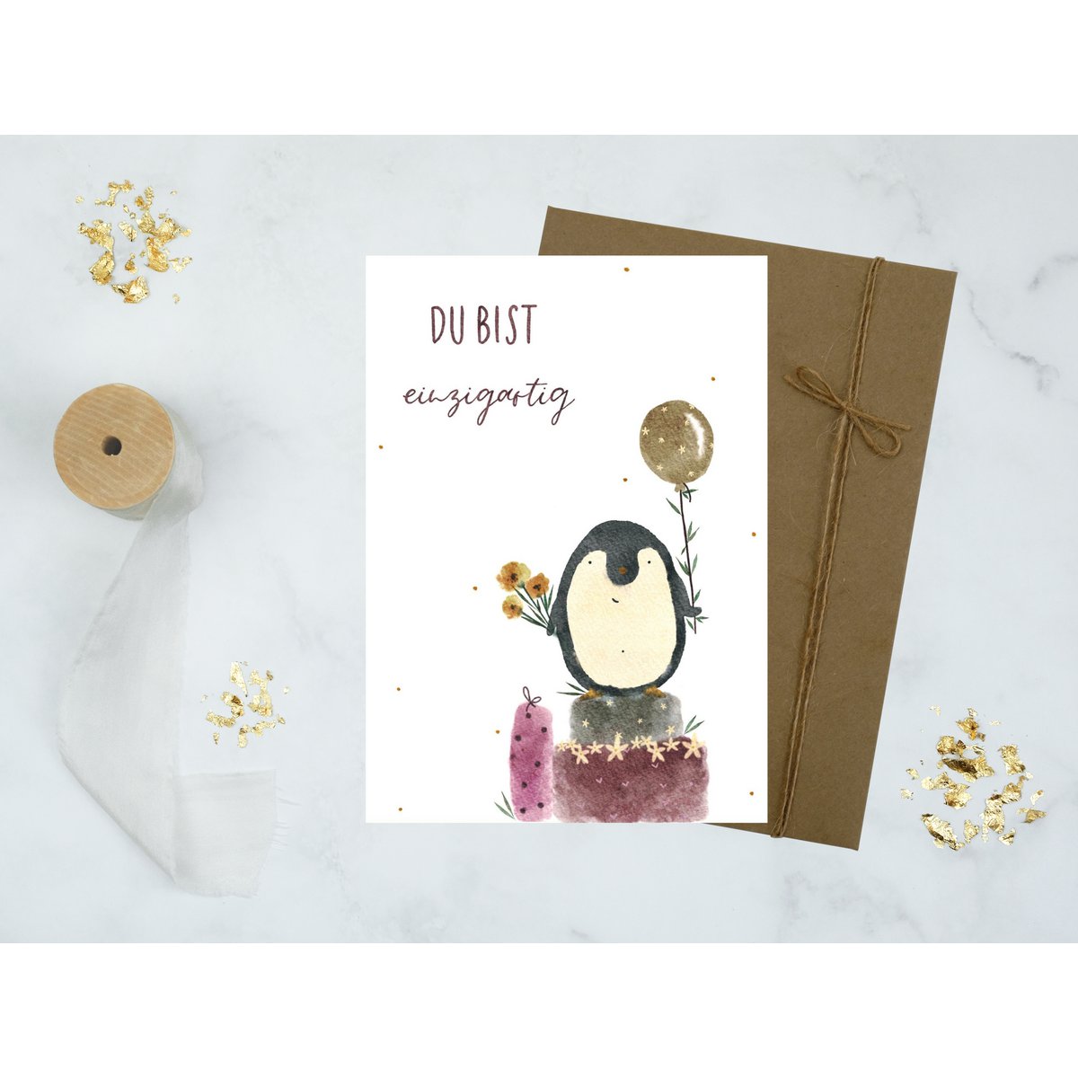 Tarjeta para niños "Eres único"