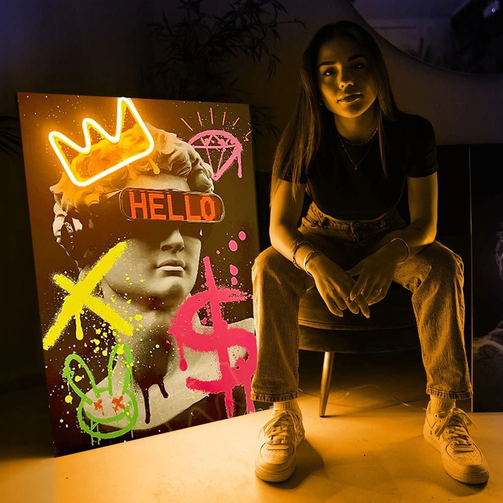 David Future Graffiti | Led Wall Art