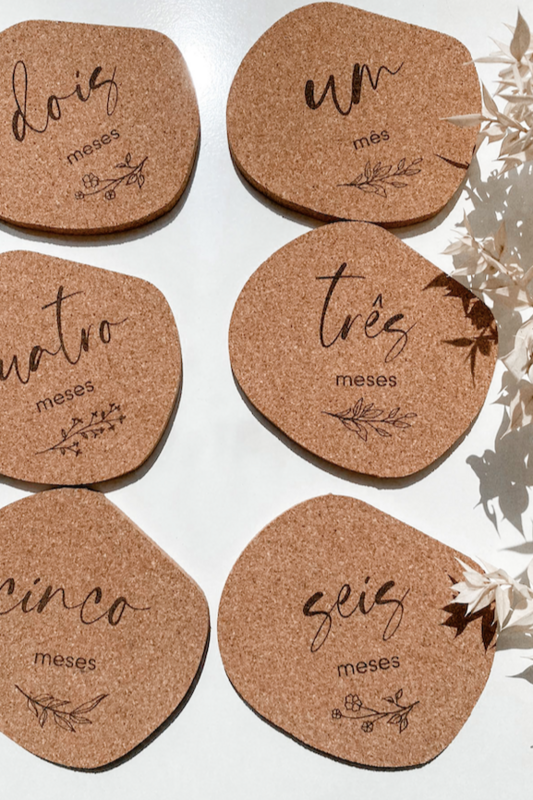 Placas de nascimento 1-12 Monate