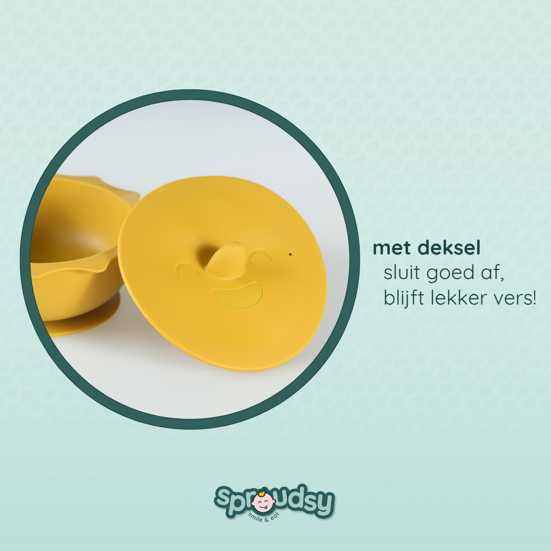 Baby bowl with suction cup – Clouds