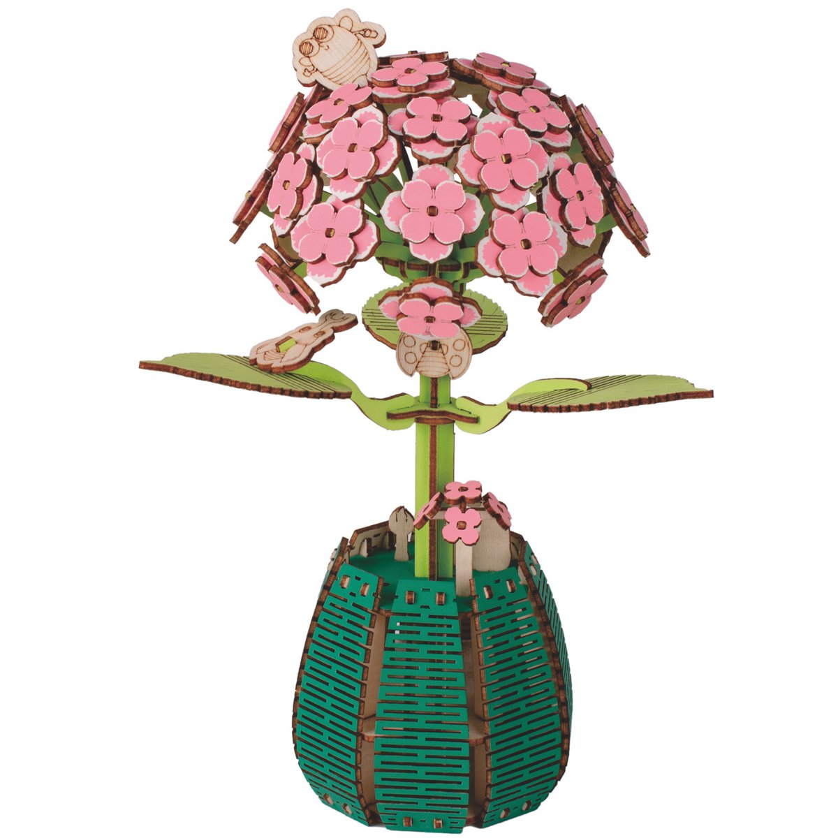Wooden DIY DIY kit of a Hydrangea in a Pot