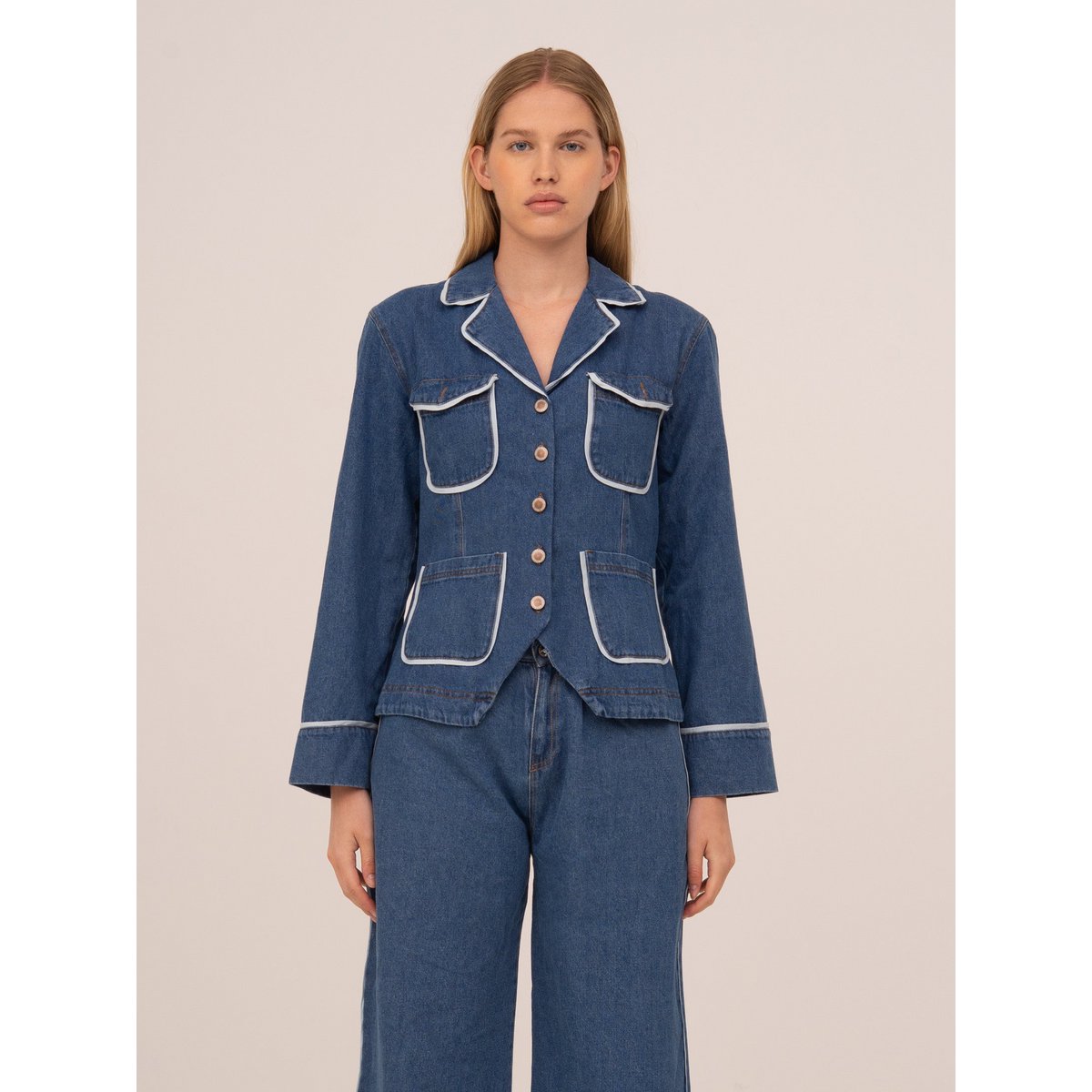 Flash Denim Fitted Jacket