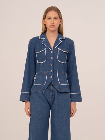 Flash Denim Fitted Jacket