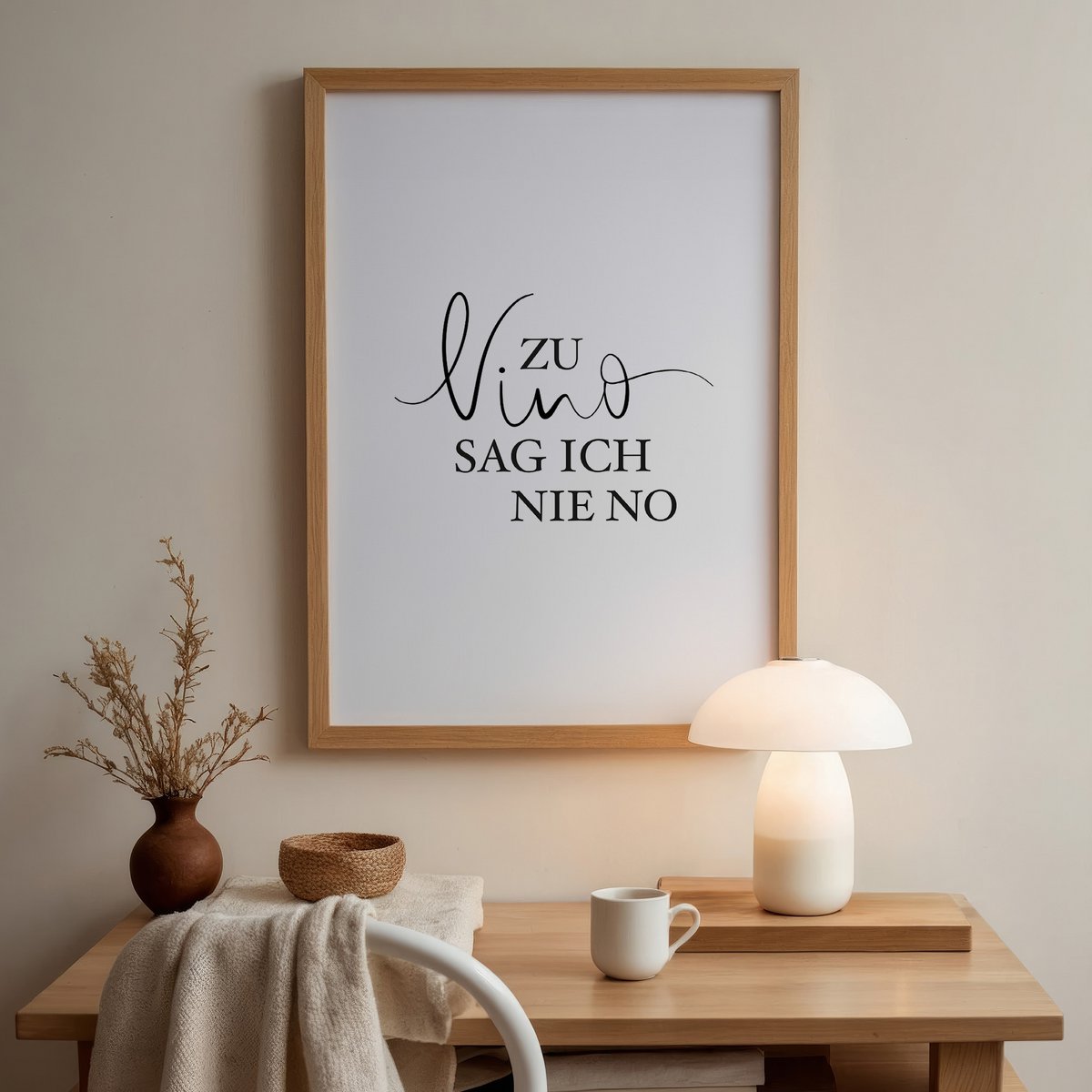 Poster: Zu Vino sag ich nie no