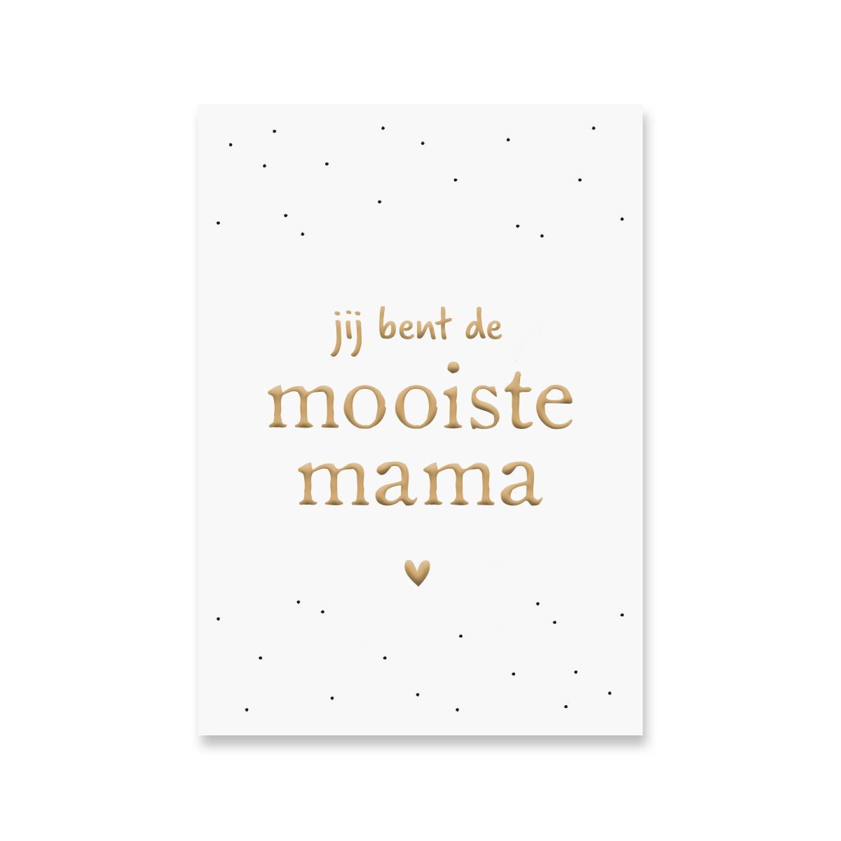 Card Most Beautiful Mama | Gold foil