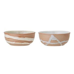Peony Bowl, Brown, Stoneware