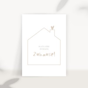 Postcard for moving in – all the best in your new home (PU = 10 pieces)