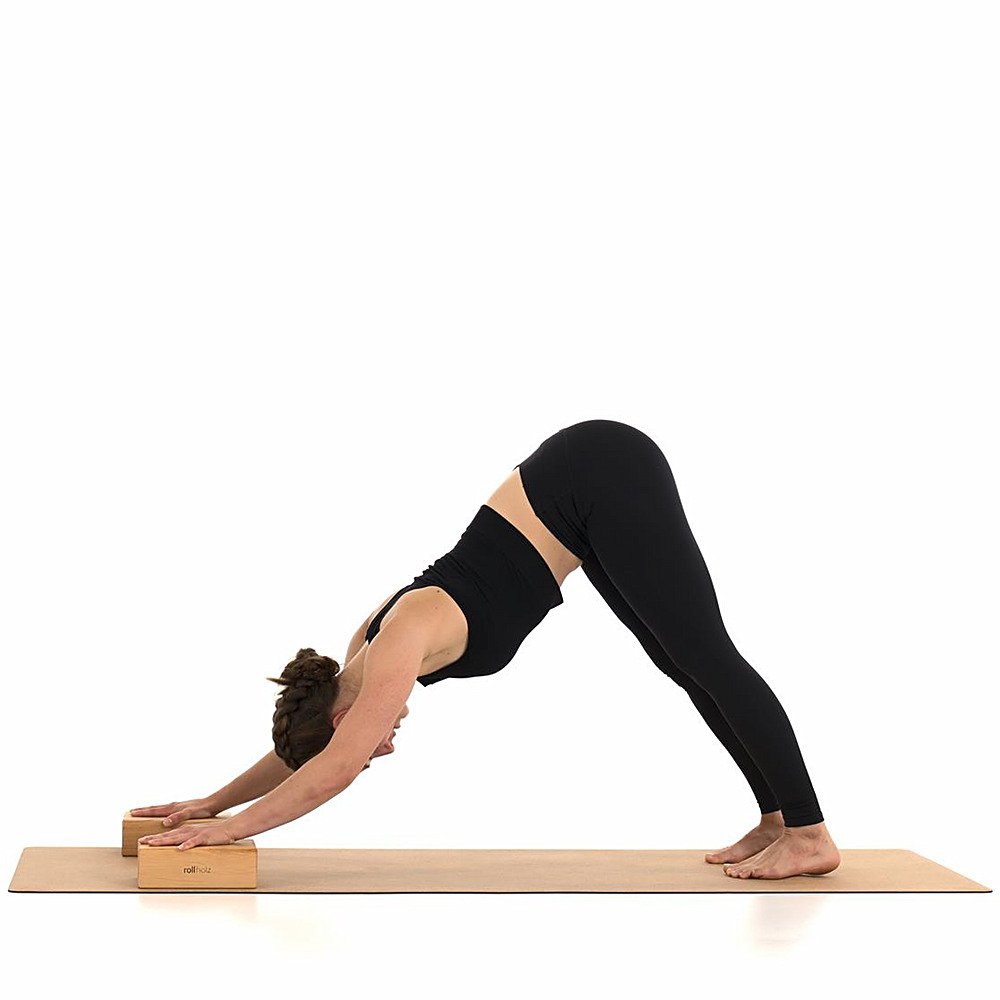 rolling wood yoga block