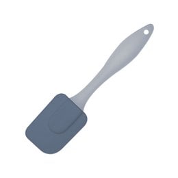 A grey spatula with a long, narrow blade and a grey handle. The spatula appears to be made of a durable material, likely silicone or stainless steel, and is suitable for cooking and baking tasks.