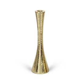 Porta di candele in metallo, colore oro, h 36 cm, decosiluet