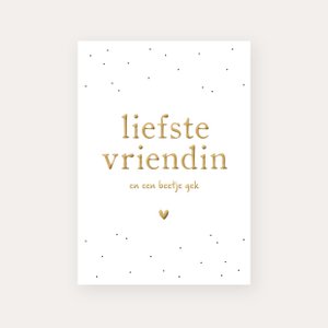 Karte Liebster Freund | Goldfolie