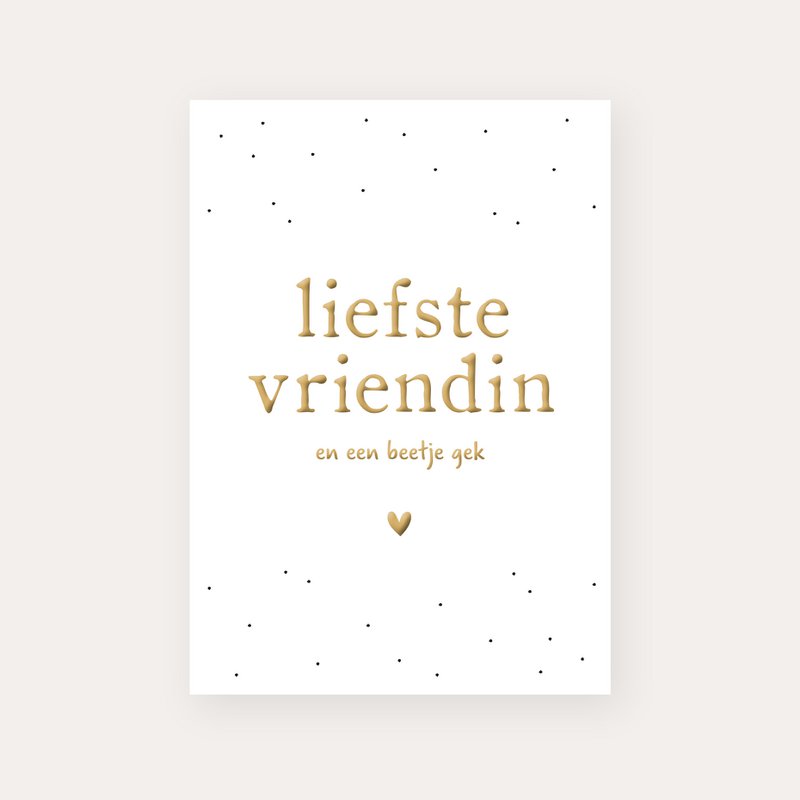 Carta Carissimo Amico | Lamina d'oro