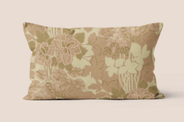 Vintage decorative cushion, floral - Ivy model
