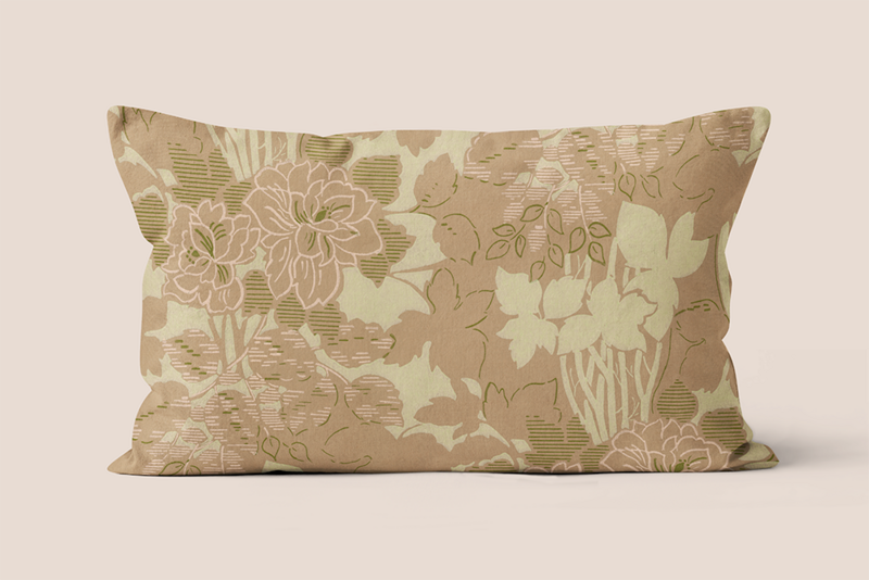 Vintage decorative cushion, floral - Ivy model