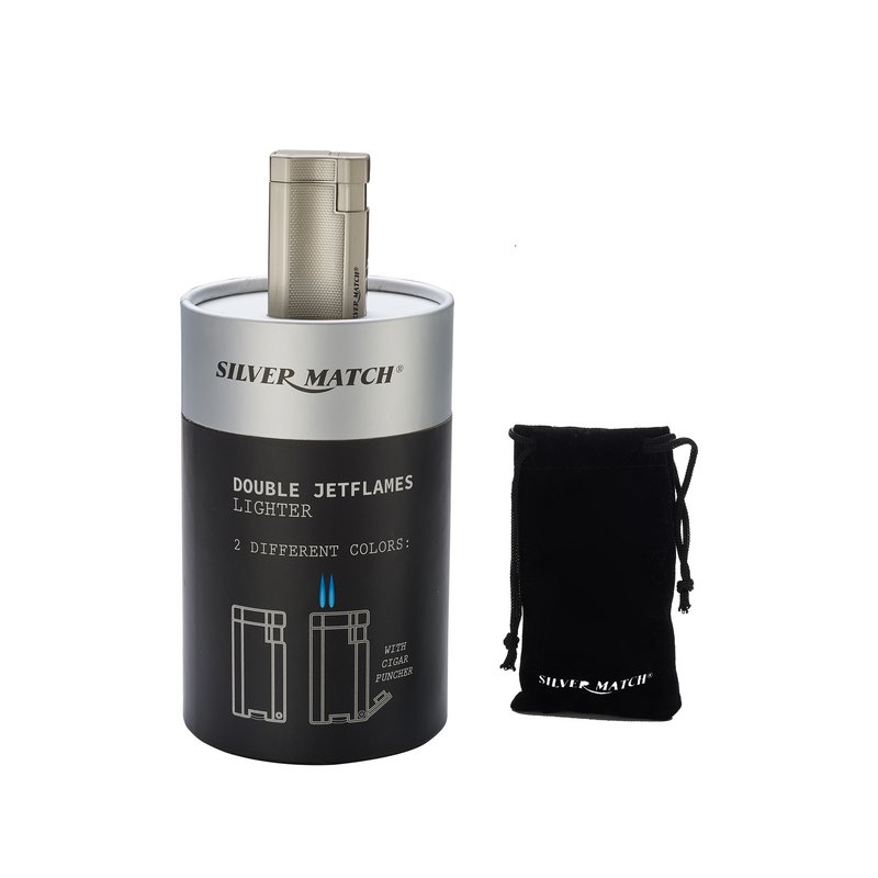 SM LONDON BRIQUET 2 JETFLAMES+CIG PUNCHER