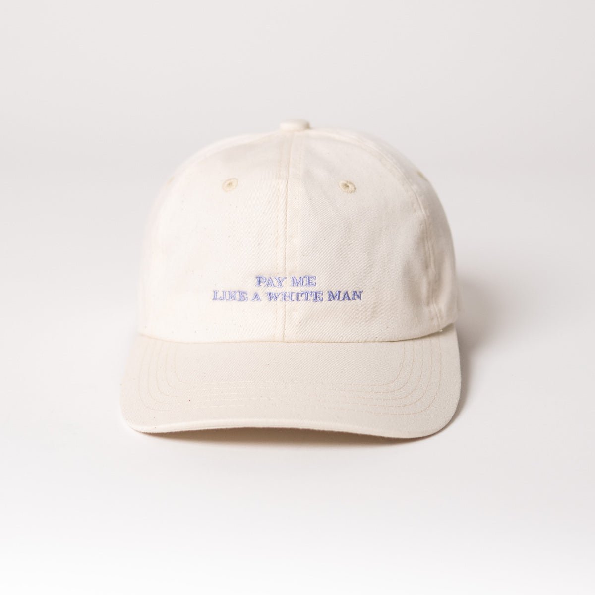 Betal mig som en hvid mand Premium Dad Cap - Beige og Lavendel