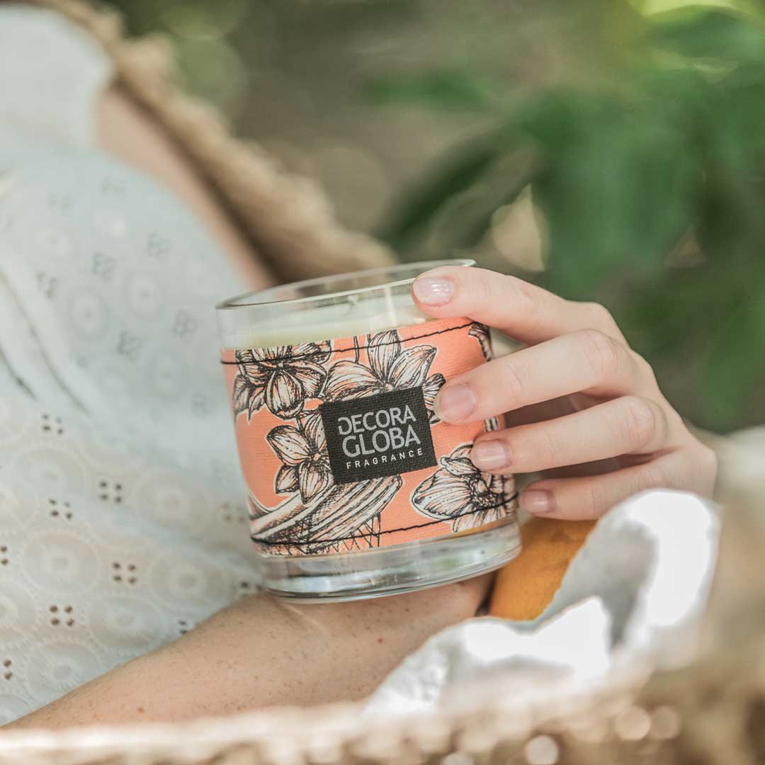 Scented candle | Citrus and floral fragrance of orange blossom fields | Siesta en los Naranjos | 220gr