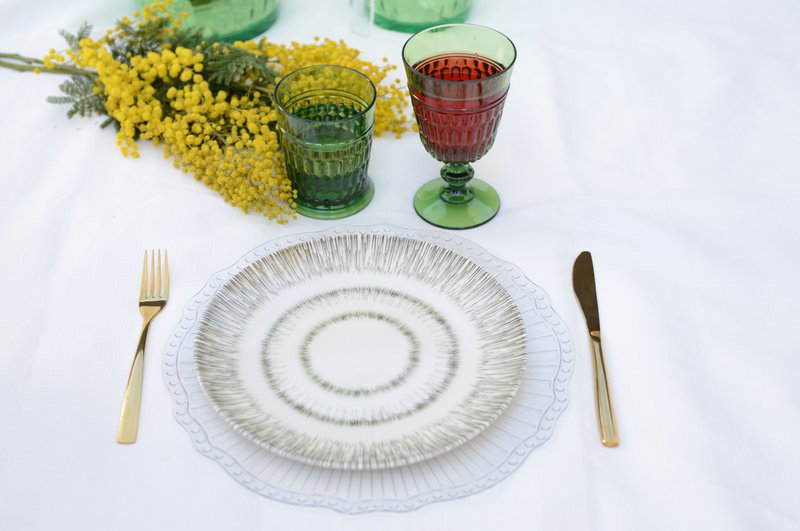 ASSIETTE PLATE KAKI 27CM