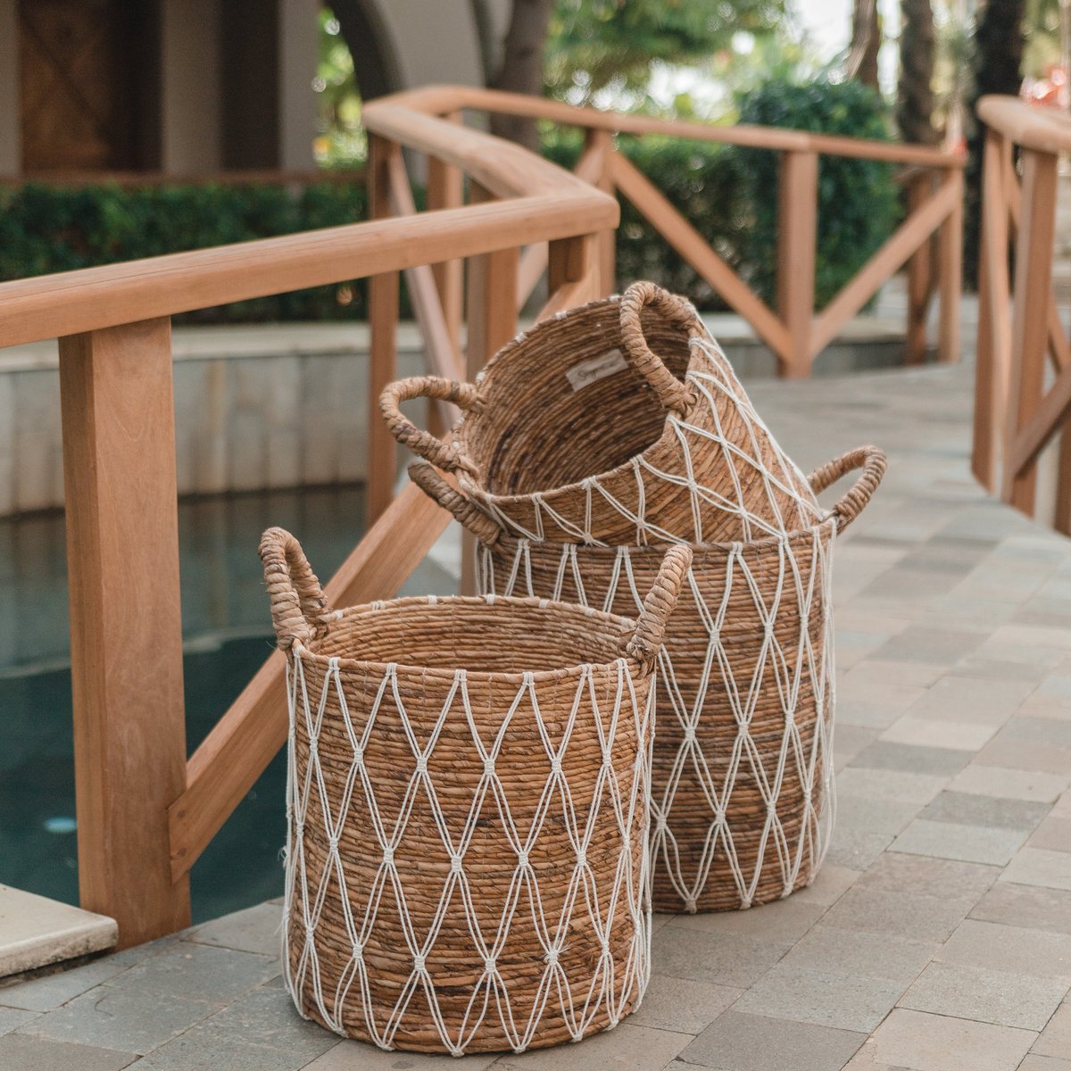 Cesta para la colada | Cesta para Plantas GARIAU de Fibra de Plátano (3 tamaños)
