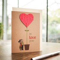 Grußkarte - Let Love Grow
