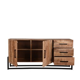 Hazer Dressoir Bolivia - Rugoso - Mangohout - Talla única 184 x 85 x 40 cm