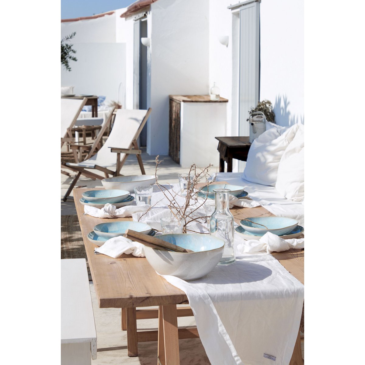EIVISSA Ciotola da portata blu mare GOS 371