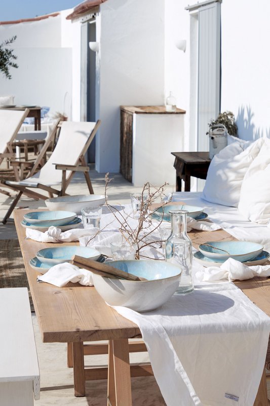 EIVISSA Serving bowl sea blue GOS 371