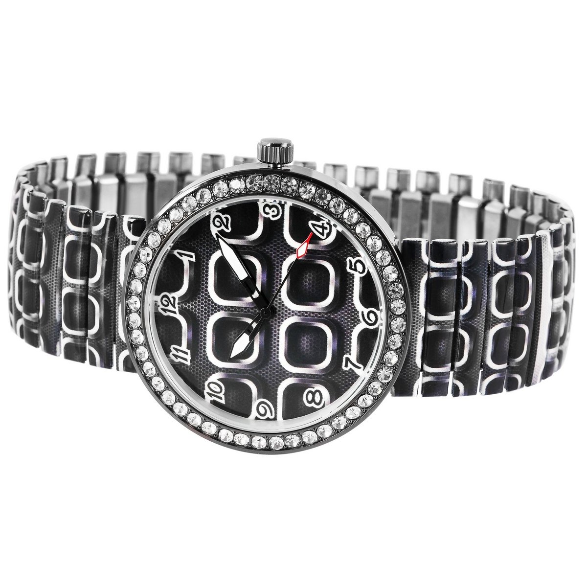 Reloj de mujer Excellanc con correa de acero inoxidable.