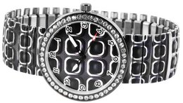 Reloj de mujer Excellanc con correa de acero inoxidable.