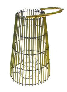Lantern Ø23.5xh36cm olive green