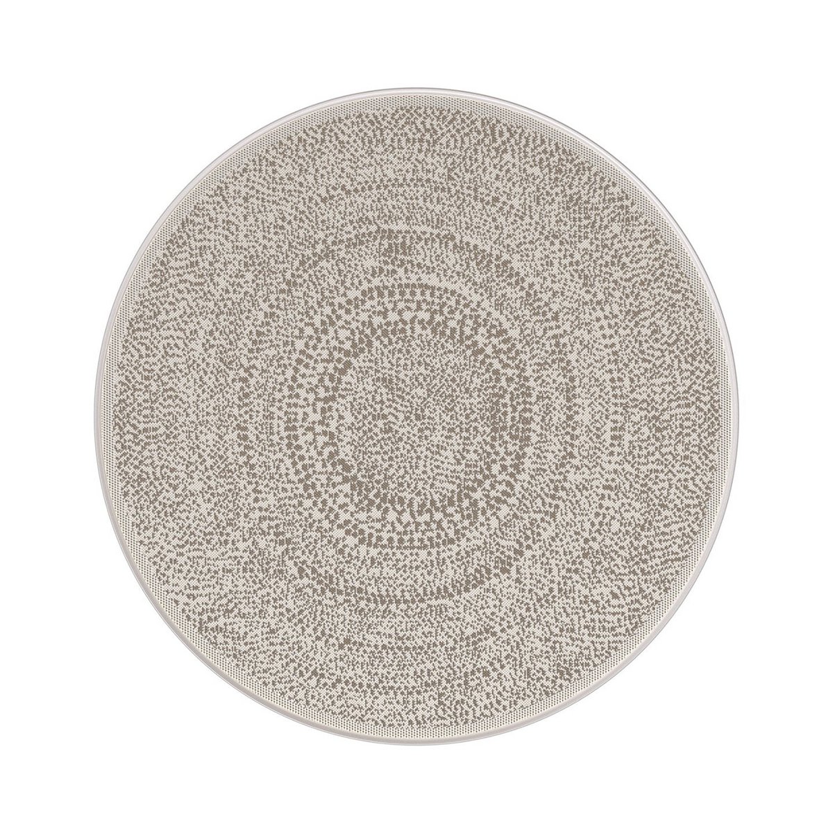 TRIBAL rond vloerkleed voor binnen en buiten in etnische stijl
