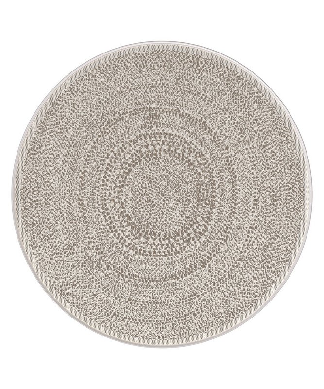 TRIBAL rond vloerkleed voor binnen en buiten in etnische stijl