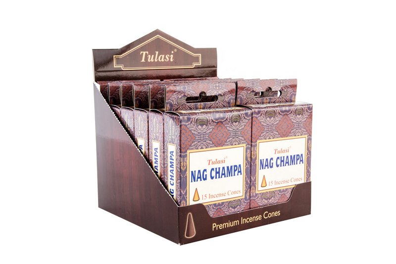 CONO INCENSO SET 15 AROMA 7X2X13 NAG CHAMPA IN82763