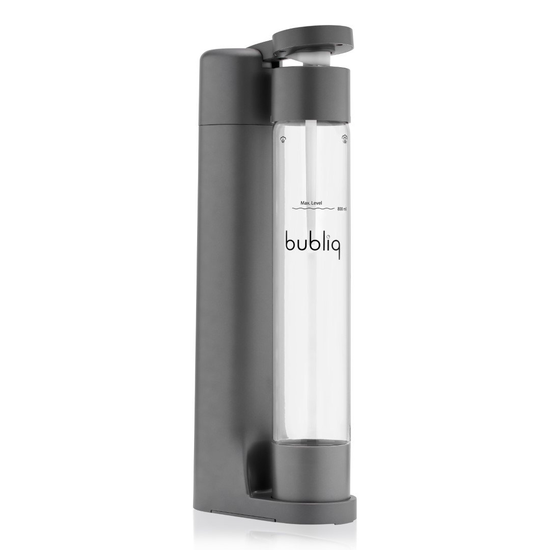 Matte grey bubliq drink carbonator