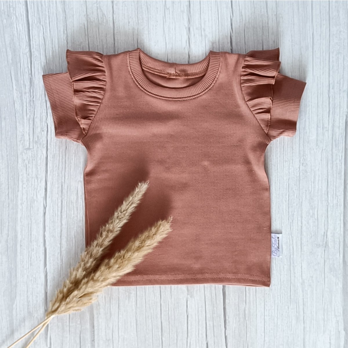 Ruffle T-Shirt Rib Jersey Kleiroze
