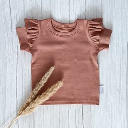 Ruffle T-shirt Rib Jersey Kleiroze